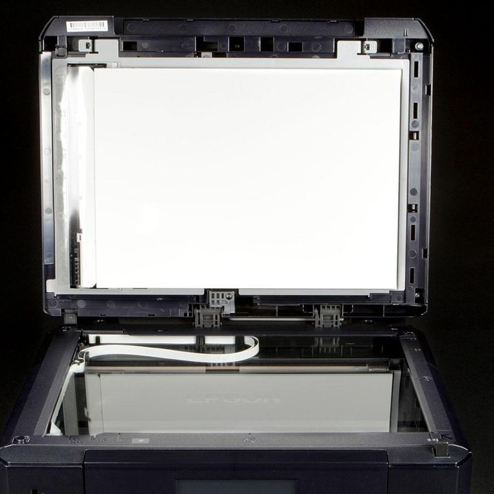 EPSON XP 820 scanner bed open