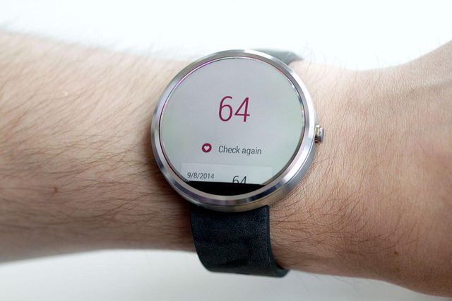 Moto 360 Watch heart rate