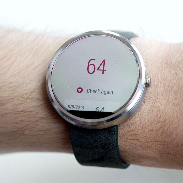 Moto 360 Watch heart rate