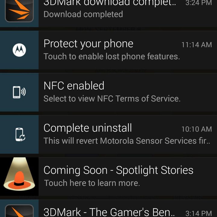 Motorola X screen 6