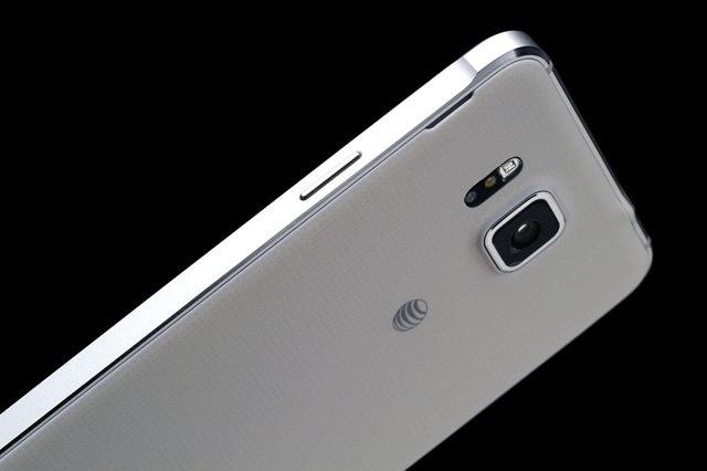 Samsung Galaxy Alpha top back angle