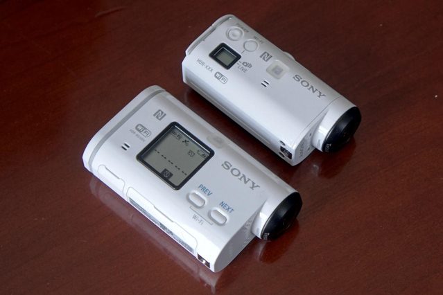 Comparing a Sony Action Cam with the newer, smaller Action Cam Mini.