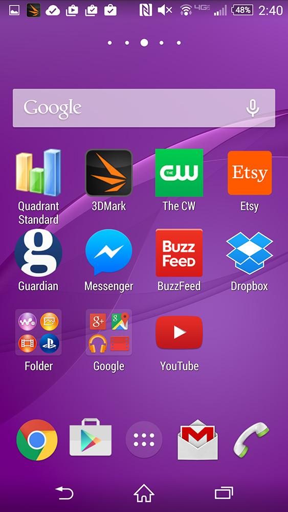 sony xperia z3v review screenshot google