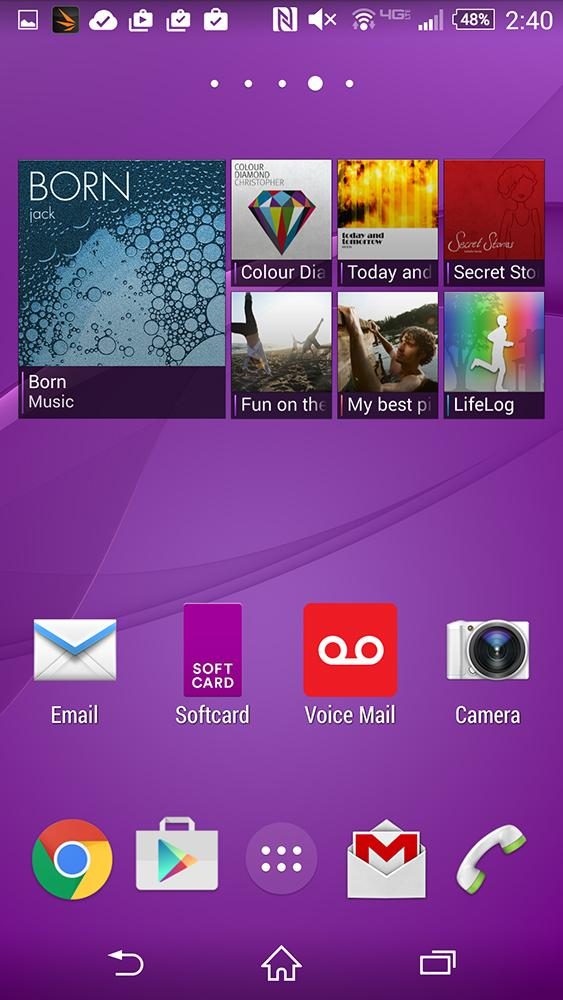 sony xperia z3v review screenshot music