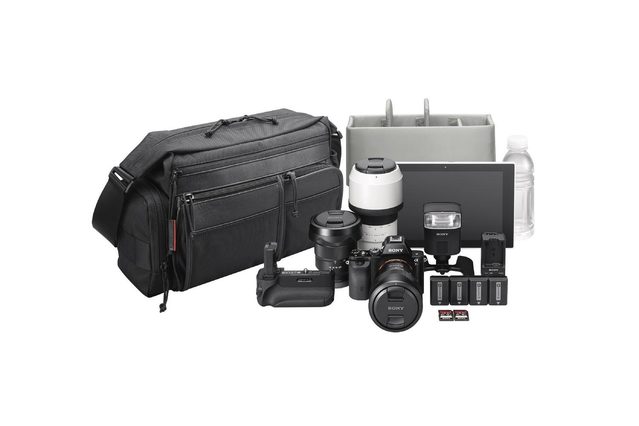 The LCS-PSC7 camera bag for Sony A7-series cameras and accessories.
