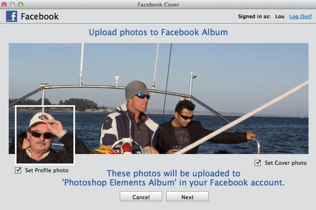 Adobe Photoshop Elements 13 lets you create unique profile and cover photos for Facebook.