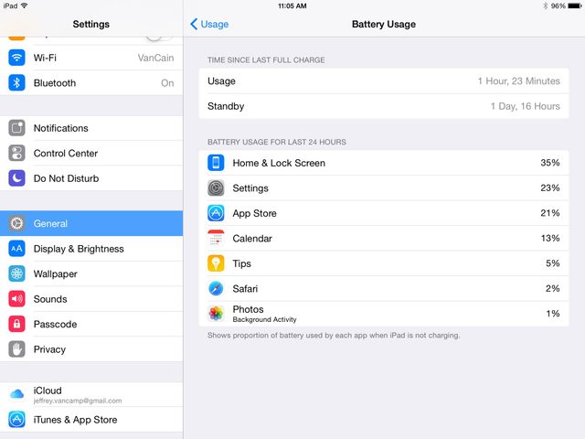 iOS 8 Battery Life