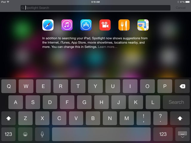 iOS 8 Spotlight
