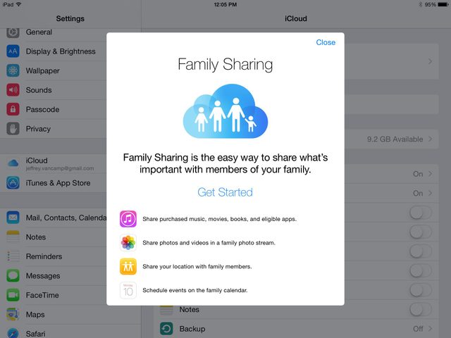 iOS Family Share