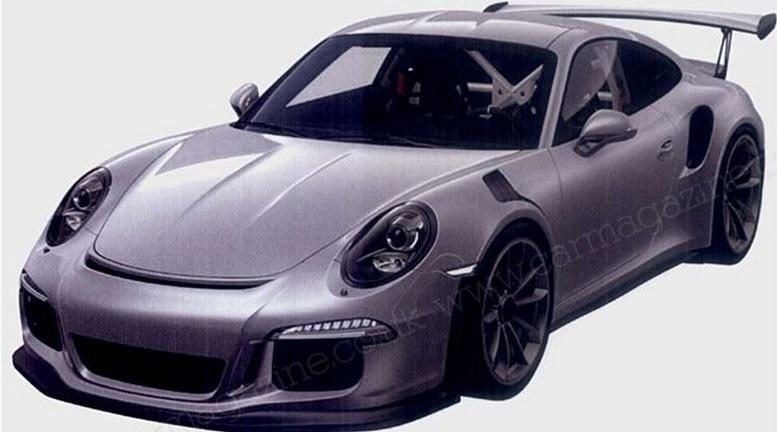 Porsche 911 GT3 RS patent image