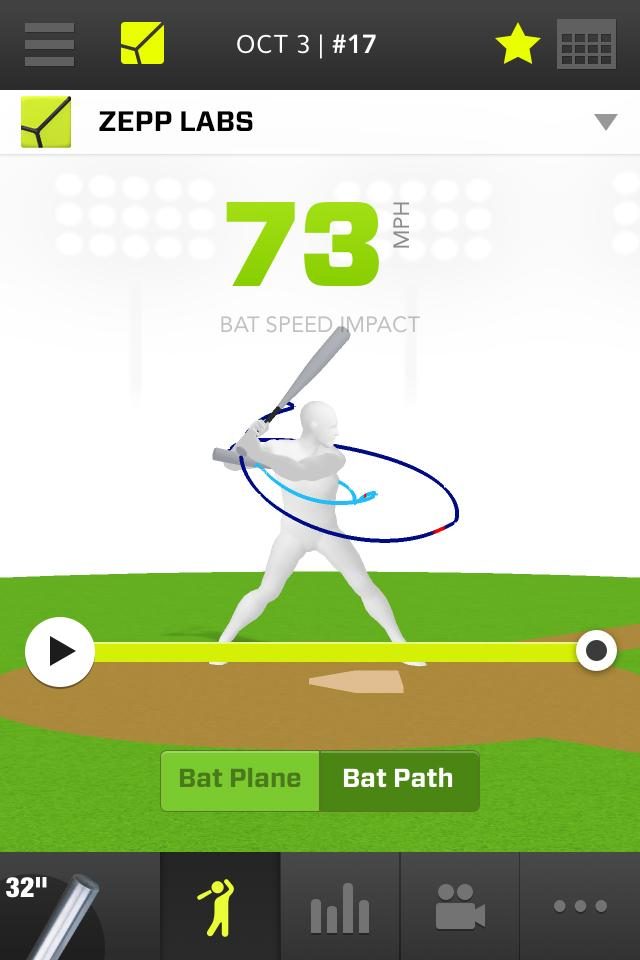 zepp labs app pga mlb partners 4s baseball 3d