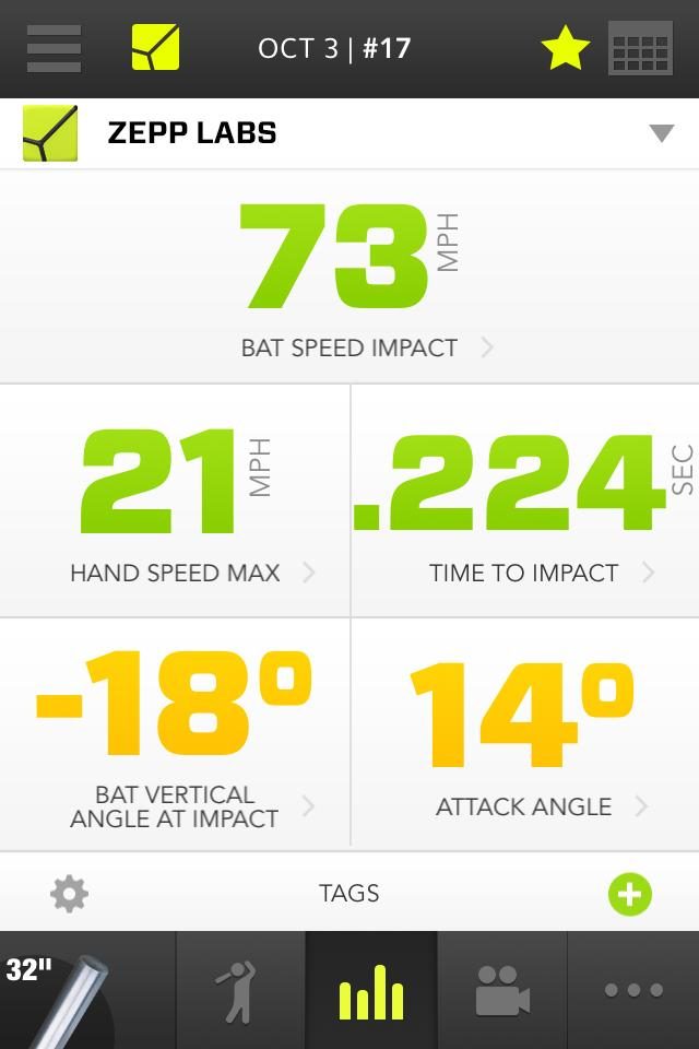 zepp labs app pga mlb partners 4s baseball dashboard
