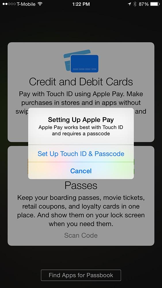 apple pay hands on screenshot setting up