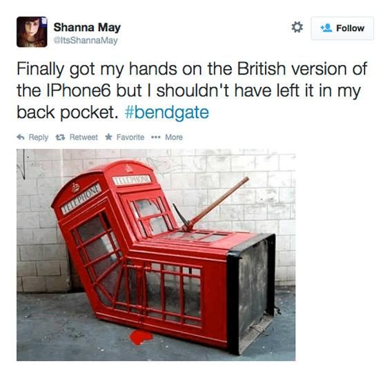 Telephone booth BendGate joke