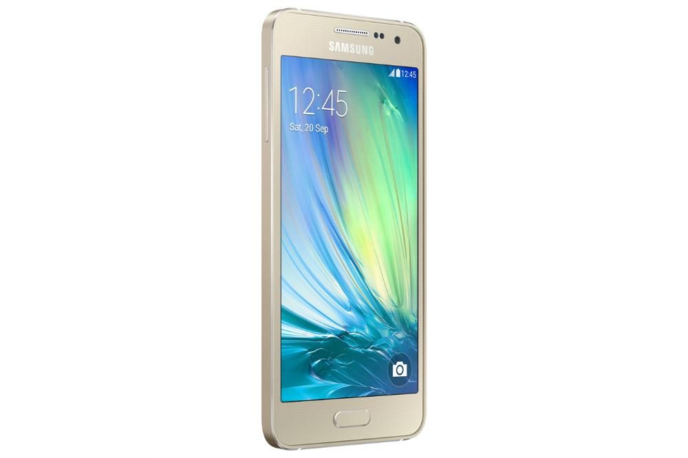 samsung galaxy alpha a5 and a3 news front angle gold