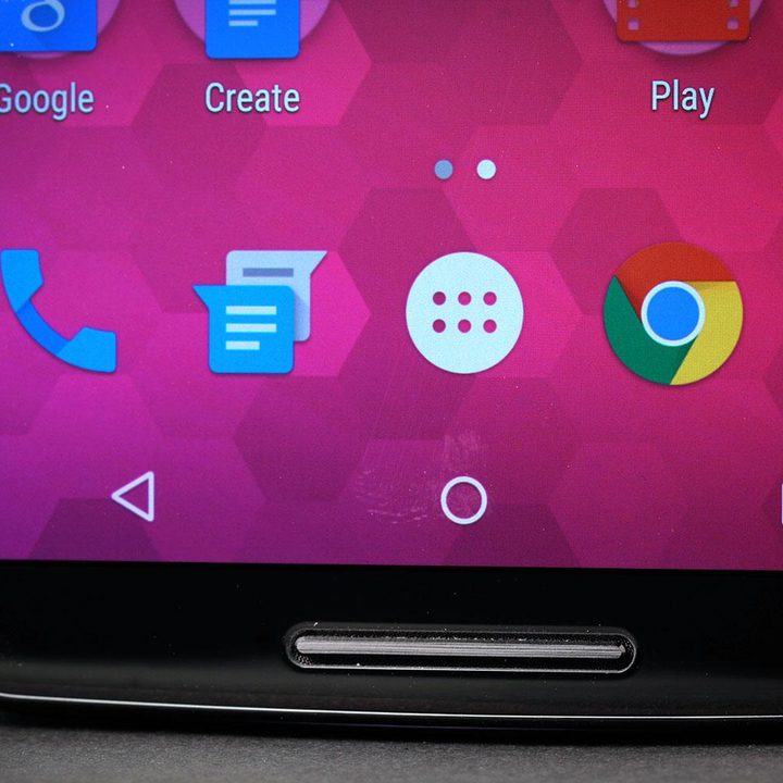 NEXUS 6 bottom screen corner