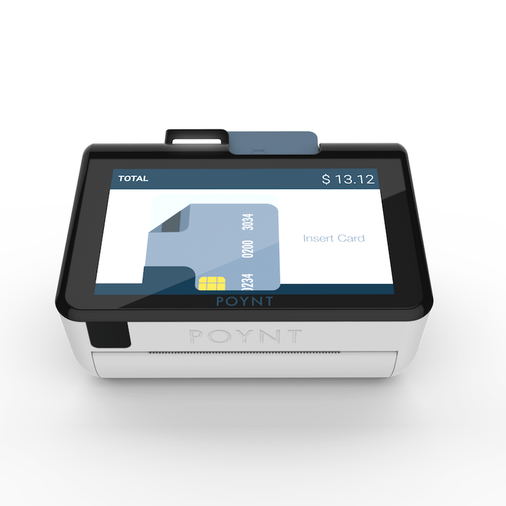 poynt payment terminal customer screen head on