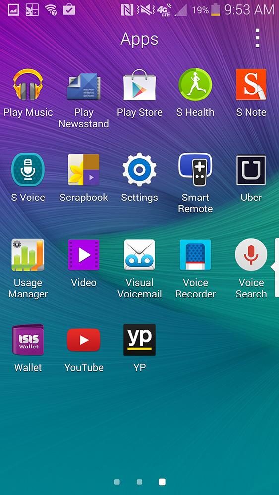 Samsung Galaxy Note 4 Screenshot