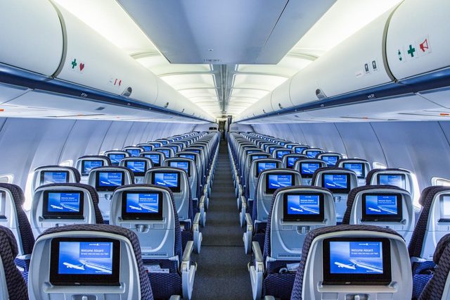 Although United's P.S. transcontinental service on Boeing 757 have advanced seat-back monitors for on-demand entertainment, United could do away with them in the future as it rolls out Wi-Fi.