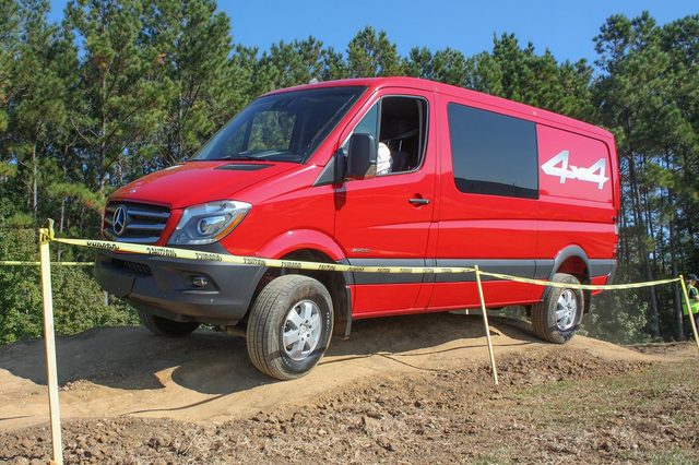 2015 Mercedes-Benz Sprinter driving 1