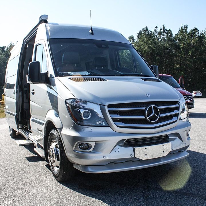 2015 Mercedes-Benz Sprinter front silver angle