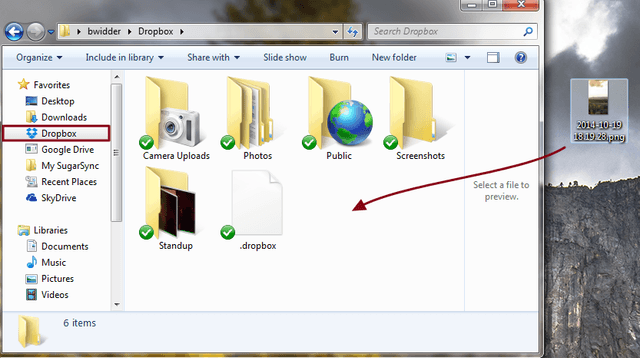 Dropbox Upload Image