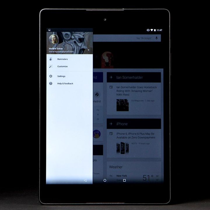 nexus 9 review google account