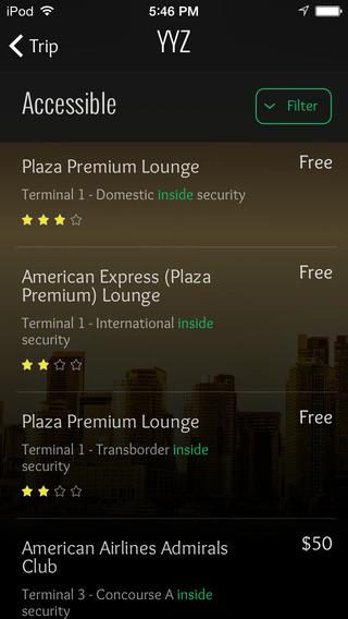 LoungeBuddy app