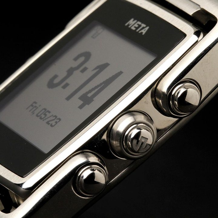 META Watch right side dials