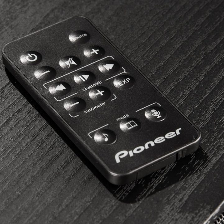 Pioneer SP-SB03 Andrew Jones speaker base review remote
