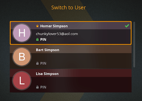 Plex Home app screen shot