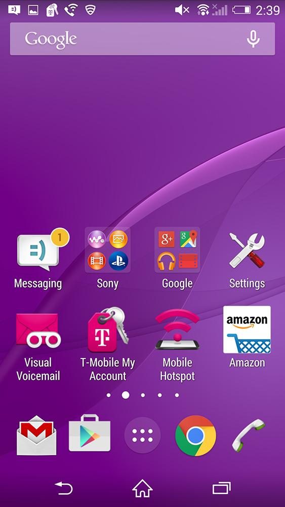 sony xperia z3 smartphone review screenshot t mobile apps 2