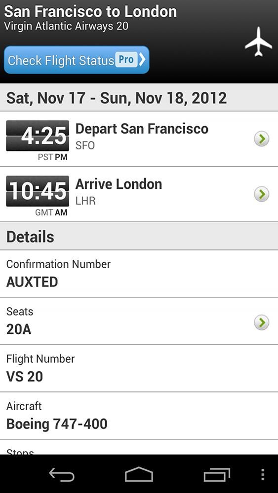 TripIt Travel Organizer app