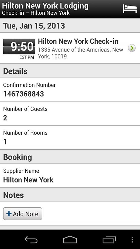 TripIt Travel Organizer app
