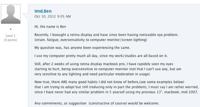 applesupporteyestrain