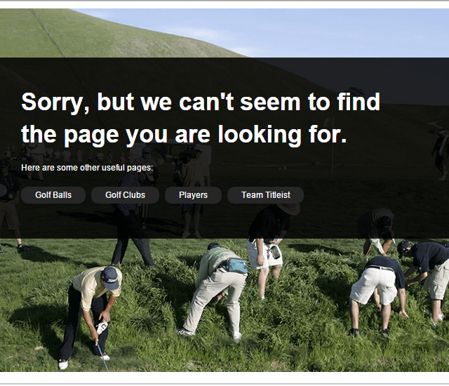 Titleist 404 page