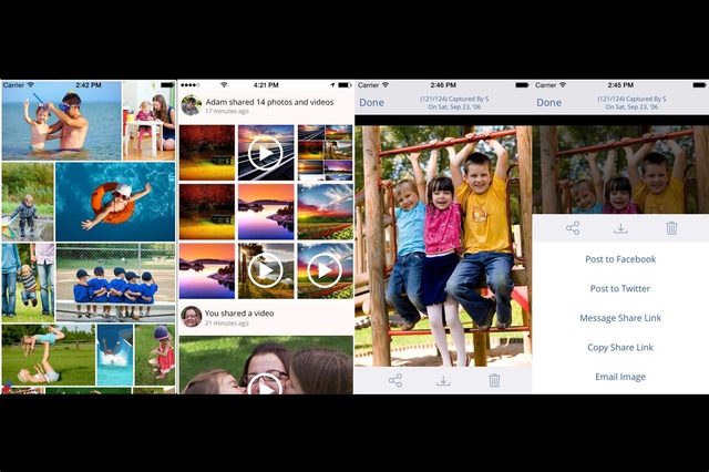 The different screens of Odysee's new iOS app.
