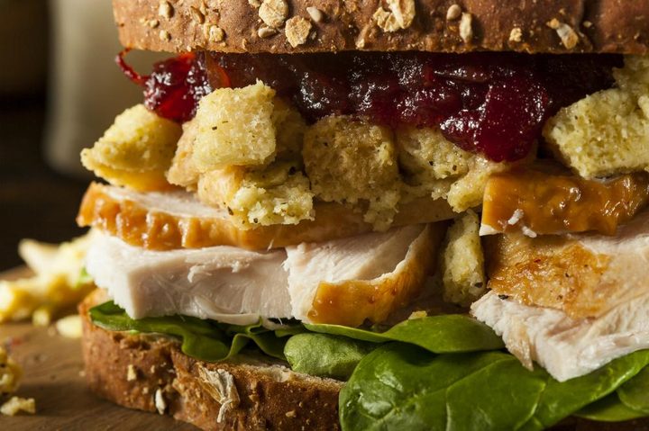 Thanksgiving leftovers Turkey Sandwich