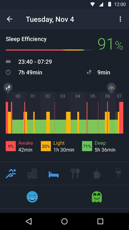 Sleep Better Runtastic app