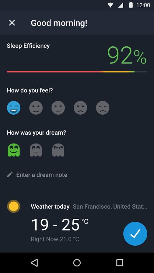 Sleep Better Runtastic app