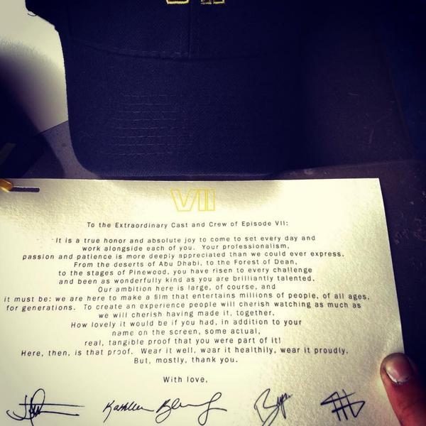 star wars episode vii thank you