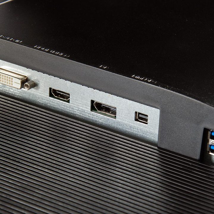Acer B326HK 4K monitor bottom ports