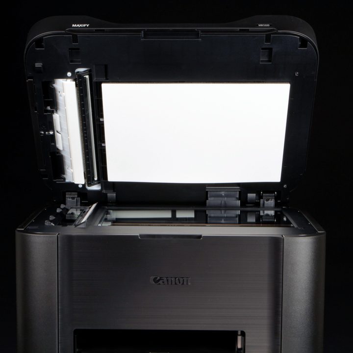 Canon Maxify printer scanner bed open