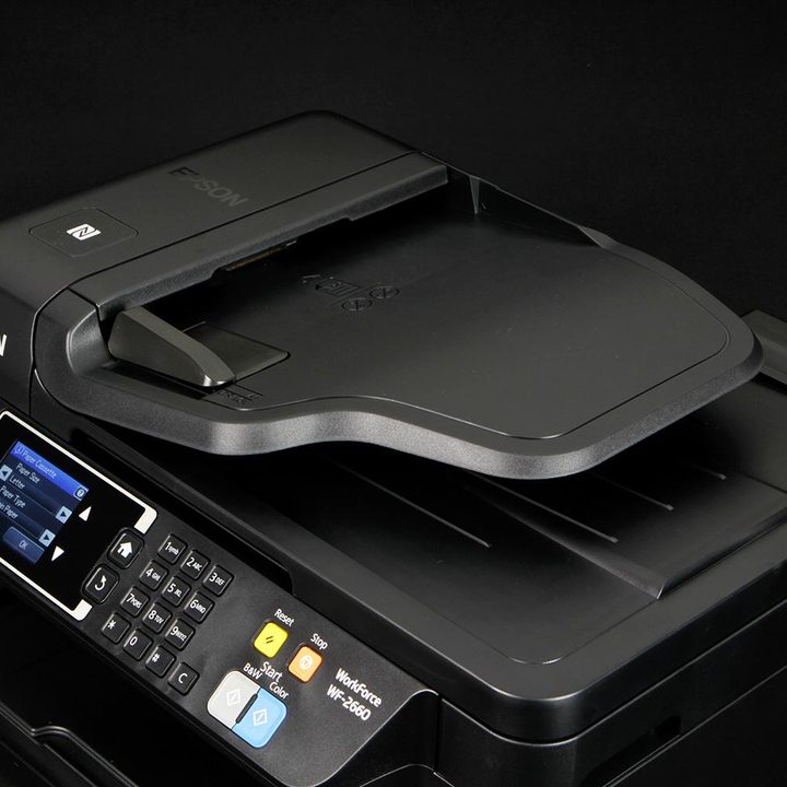 Epson WF-2660 scanner bed closed