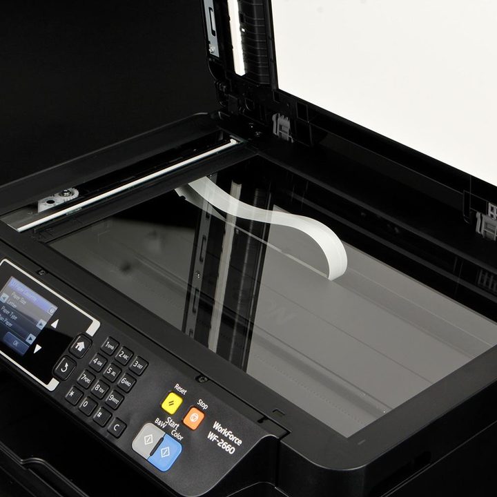Epson WF-2660 scanneer bed