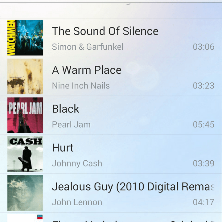 Sony Music Unlimited library