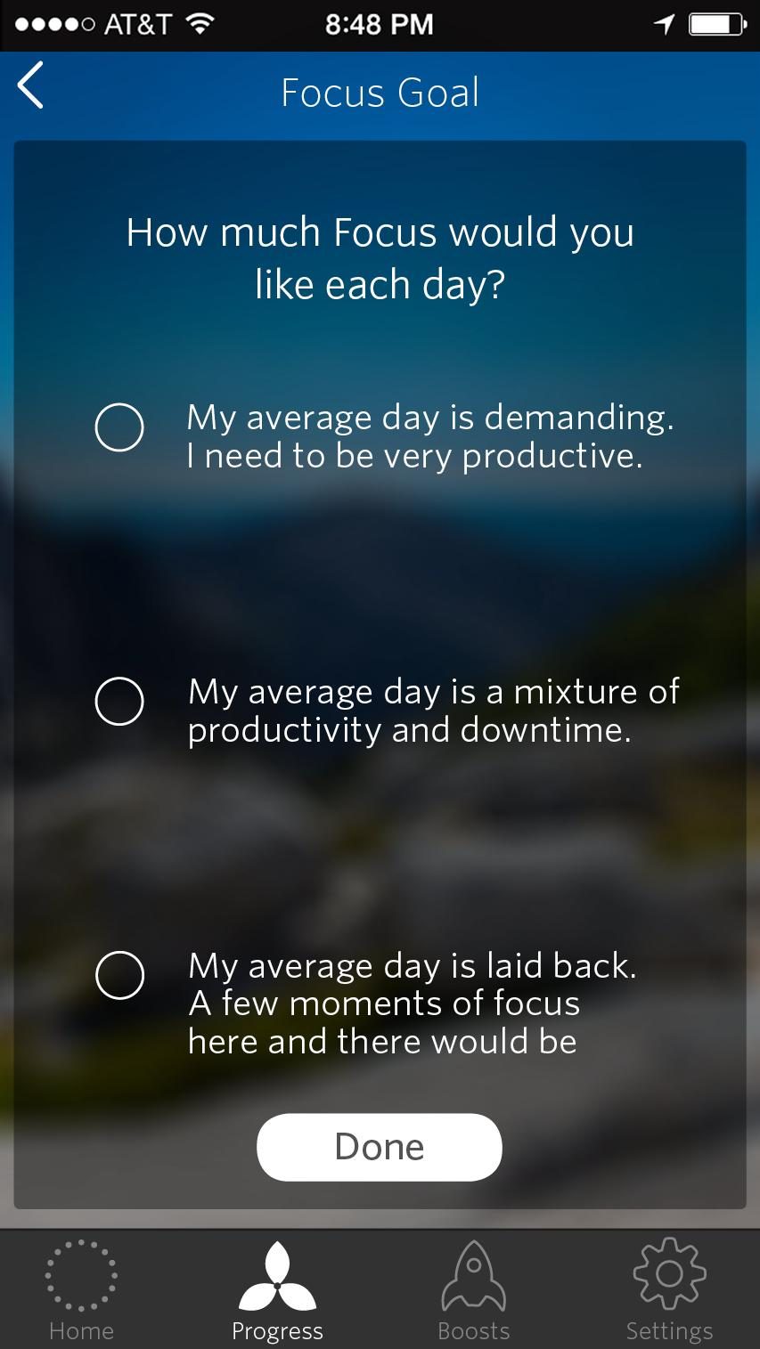 spire activity tracker review settings focus goal
