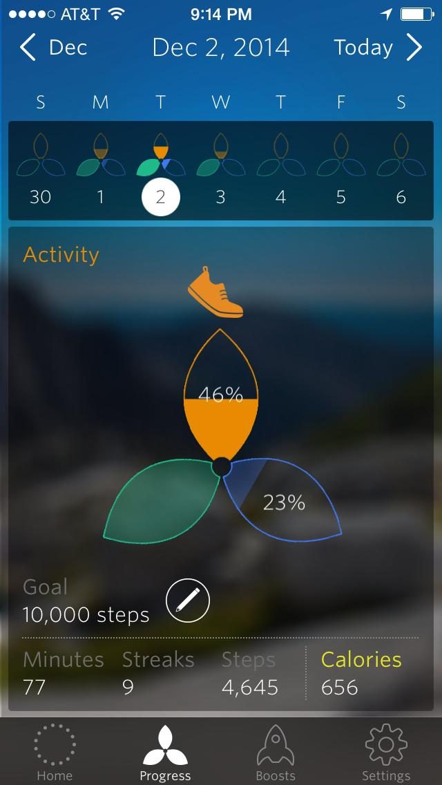 spire activity tracker review goal