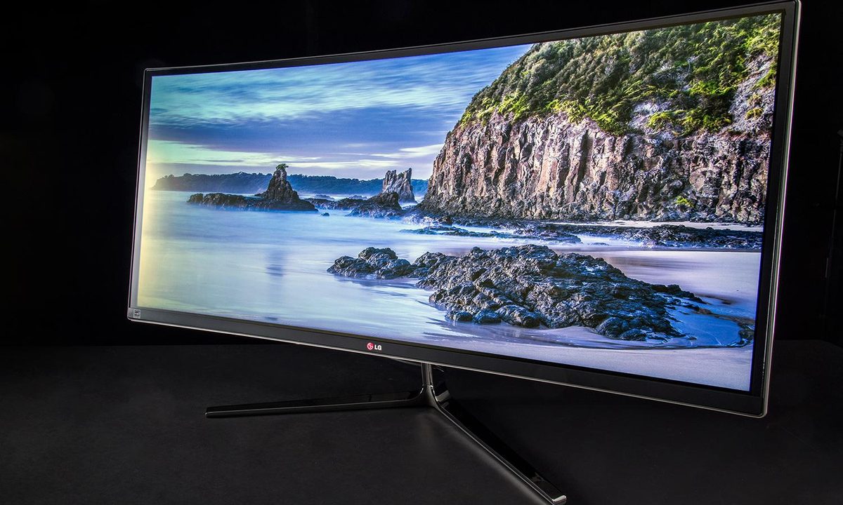 LG 34UC97 front angle