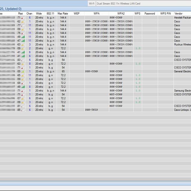 Wifi Network Screen for Diagnosis